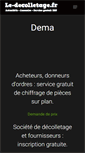 Mobile Screenshot of le-decolletage.fr