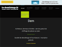 Tablet Screenshot of le-decolletage.fr